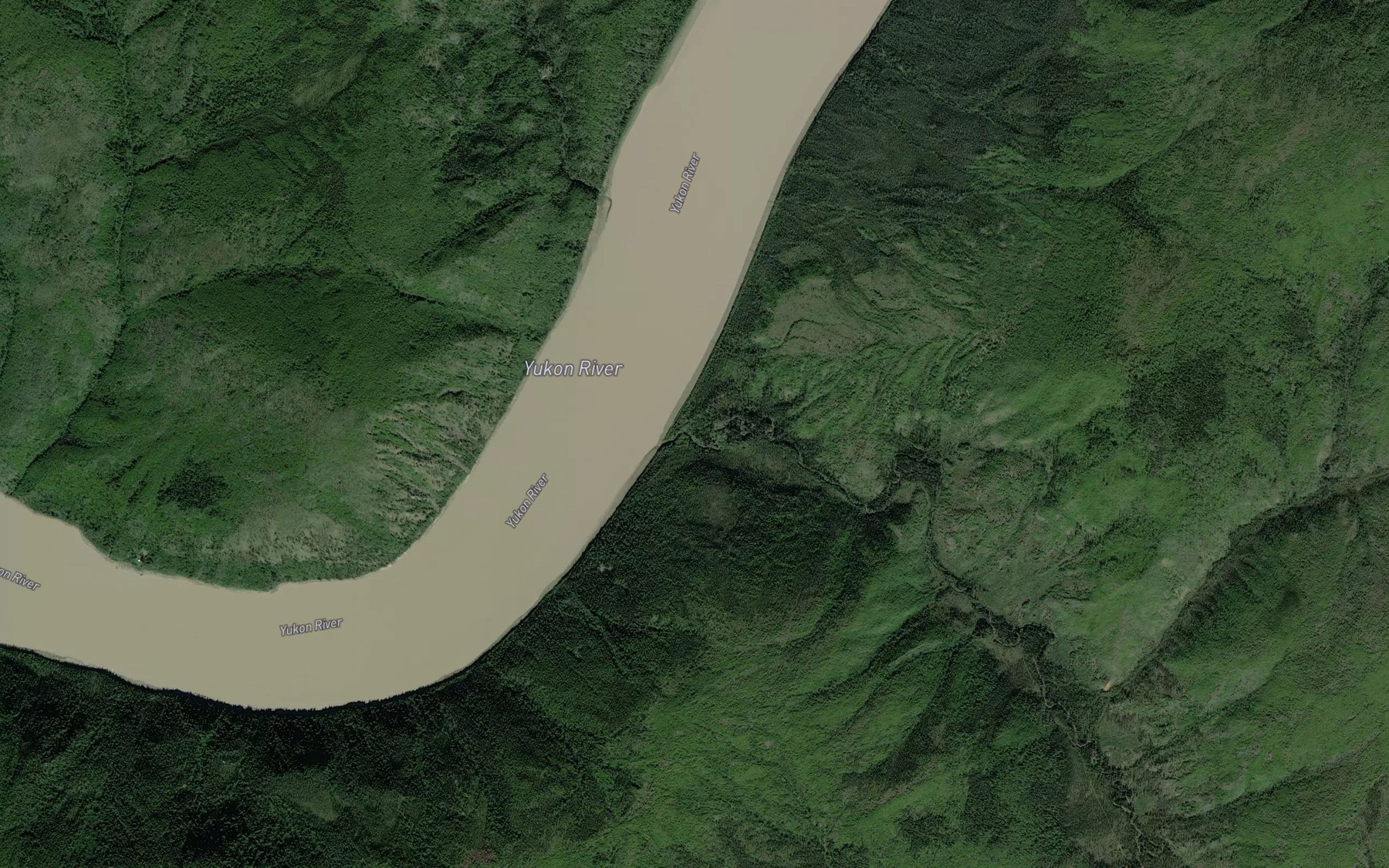 Satellite map of the Texas Creek