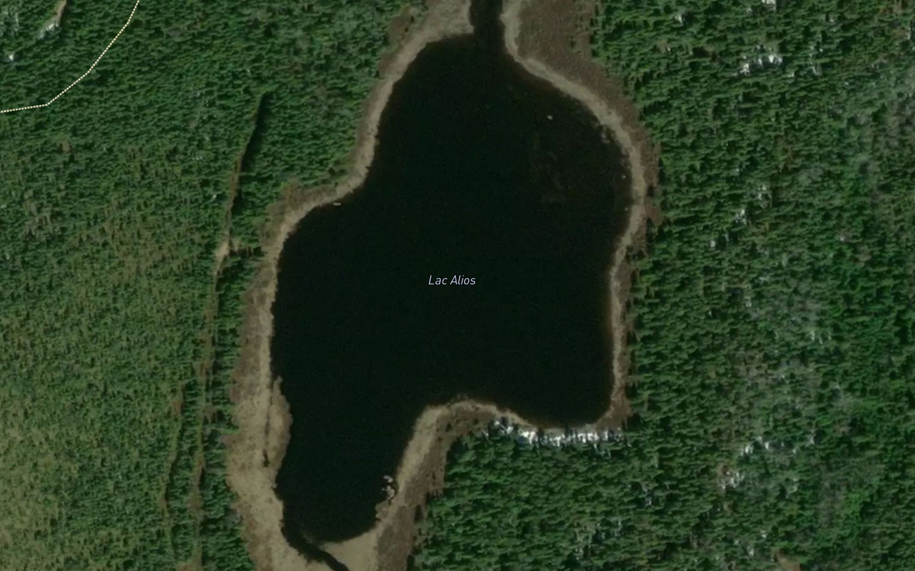Satellite map of the Lac Alios