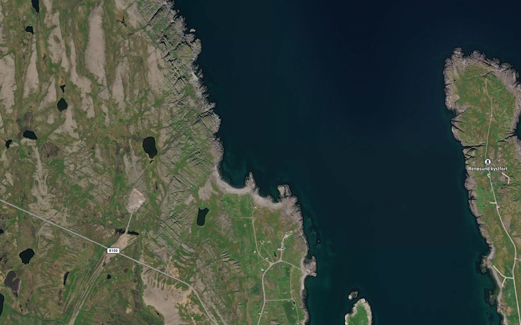 Satellite map of the Laukvika