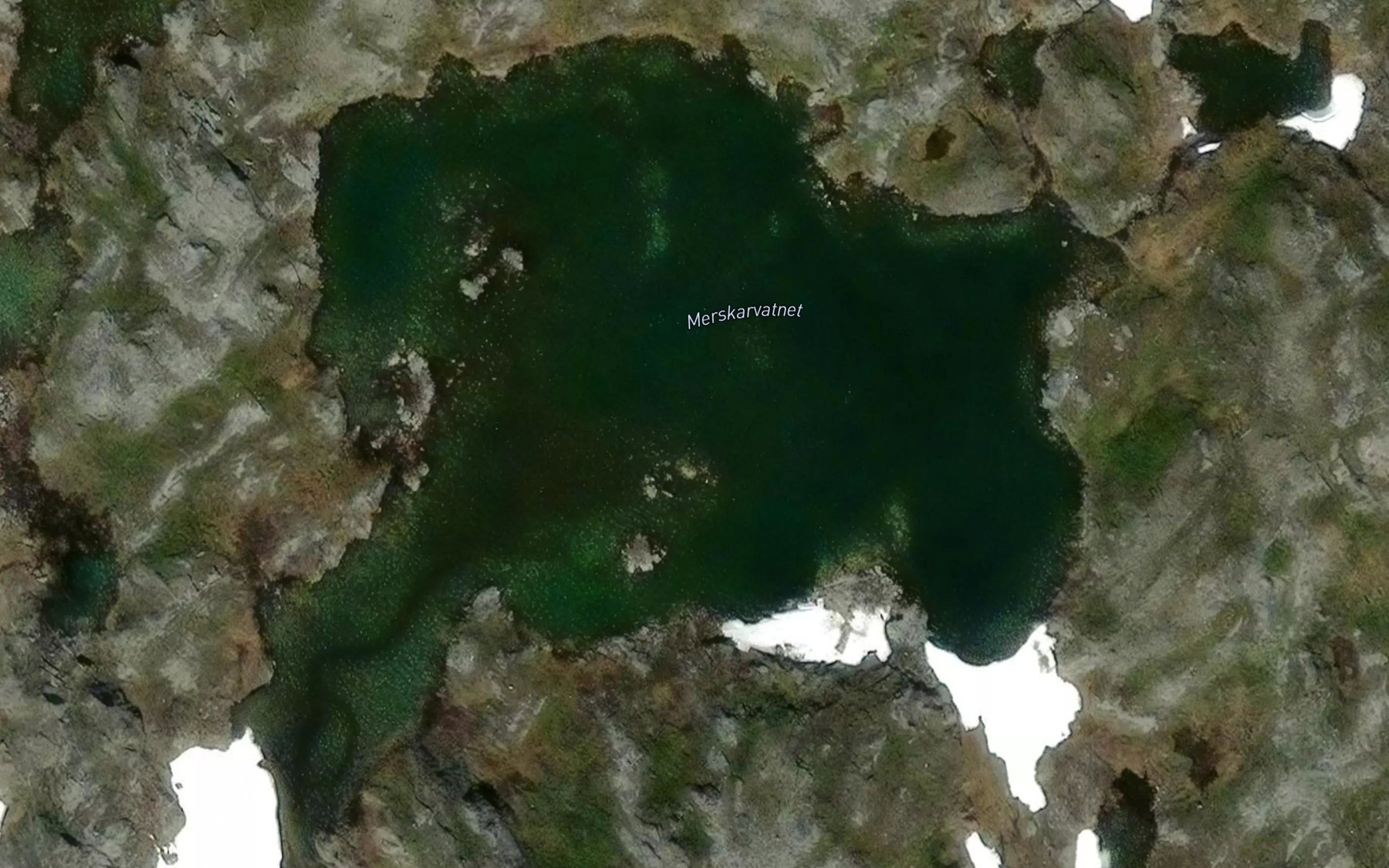Satellite map of the Merskardvatnet