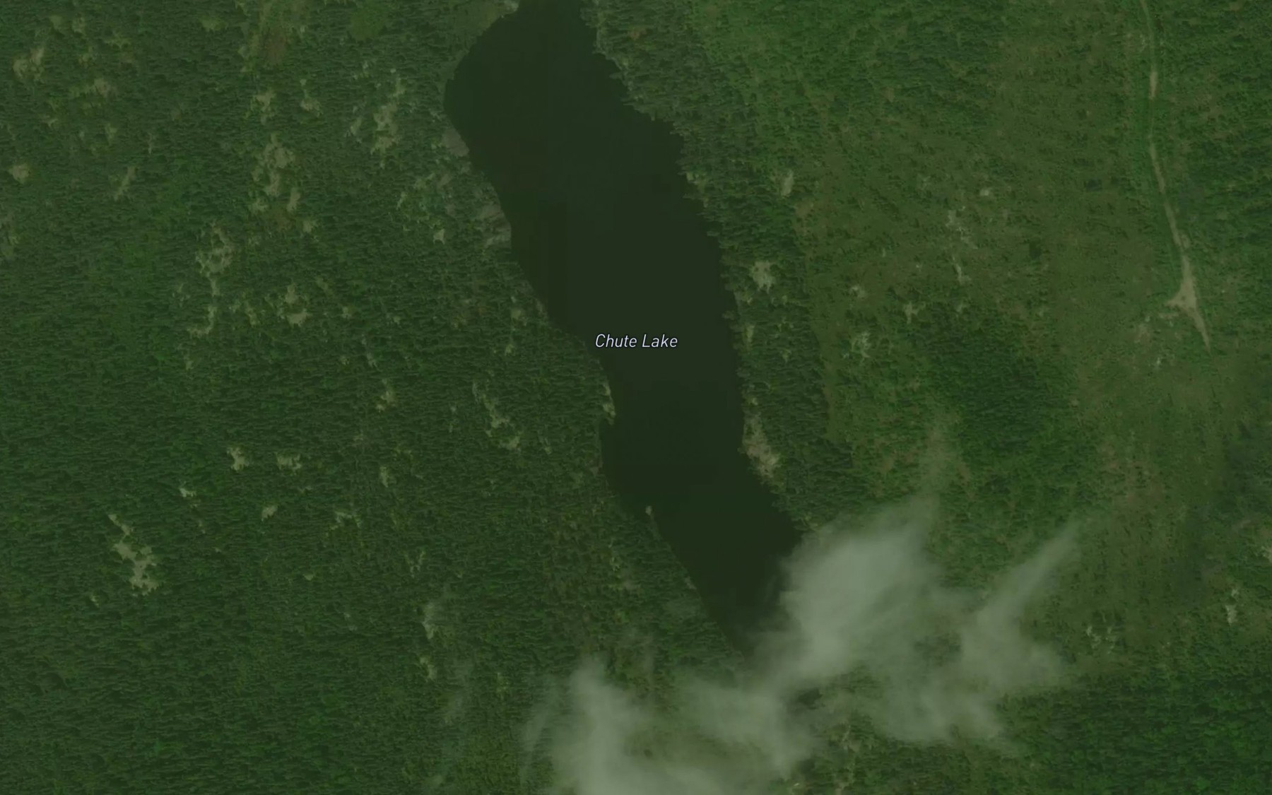 Satellite map of the Chute Lake