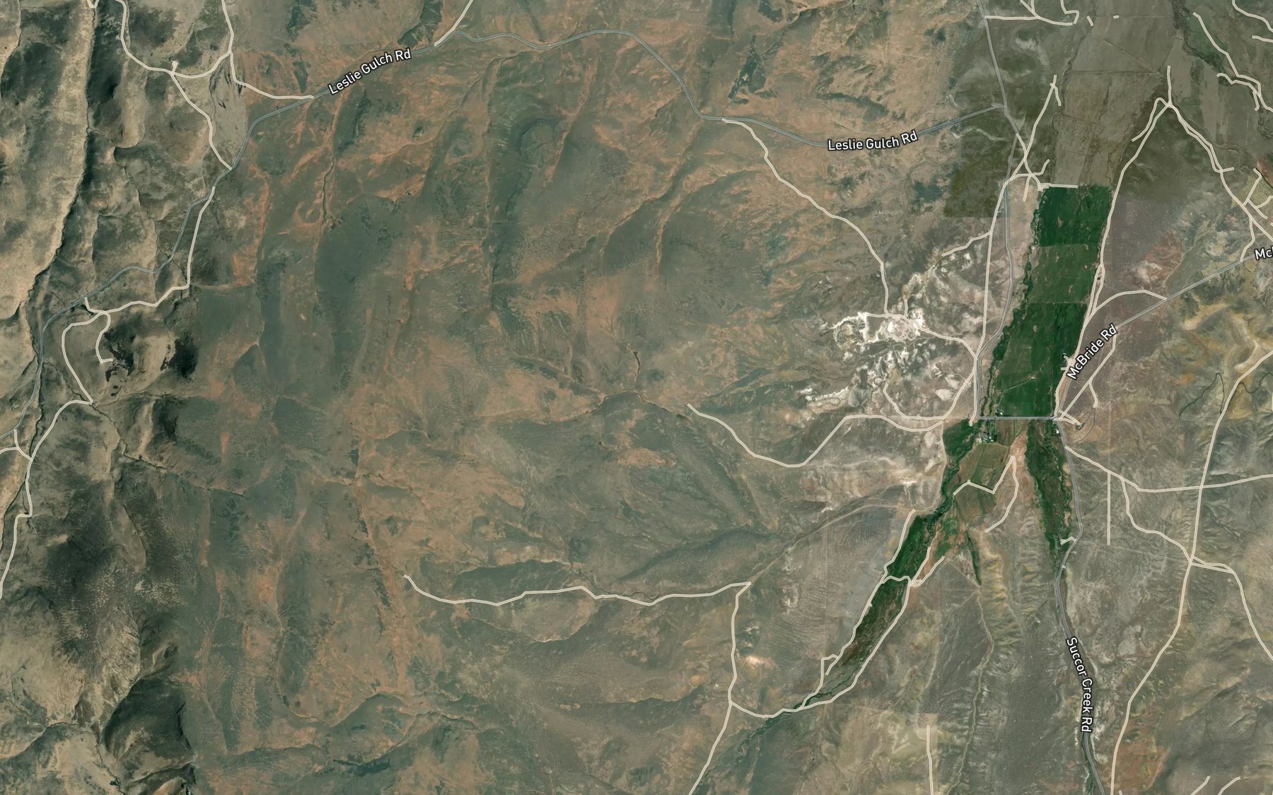 Satellite map of the Sulphur Spring