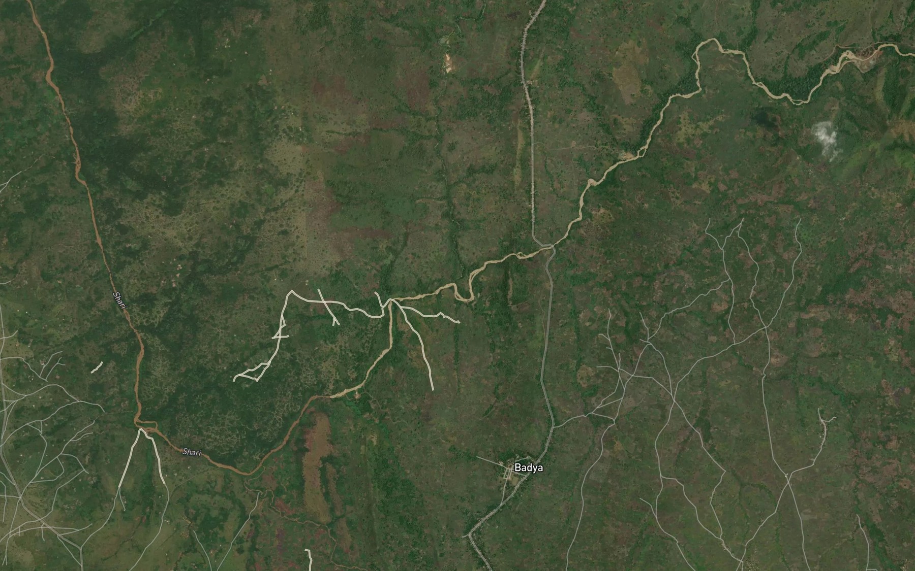Satellite map of the Tongaliwa