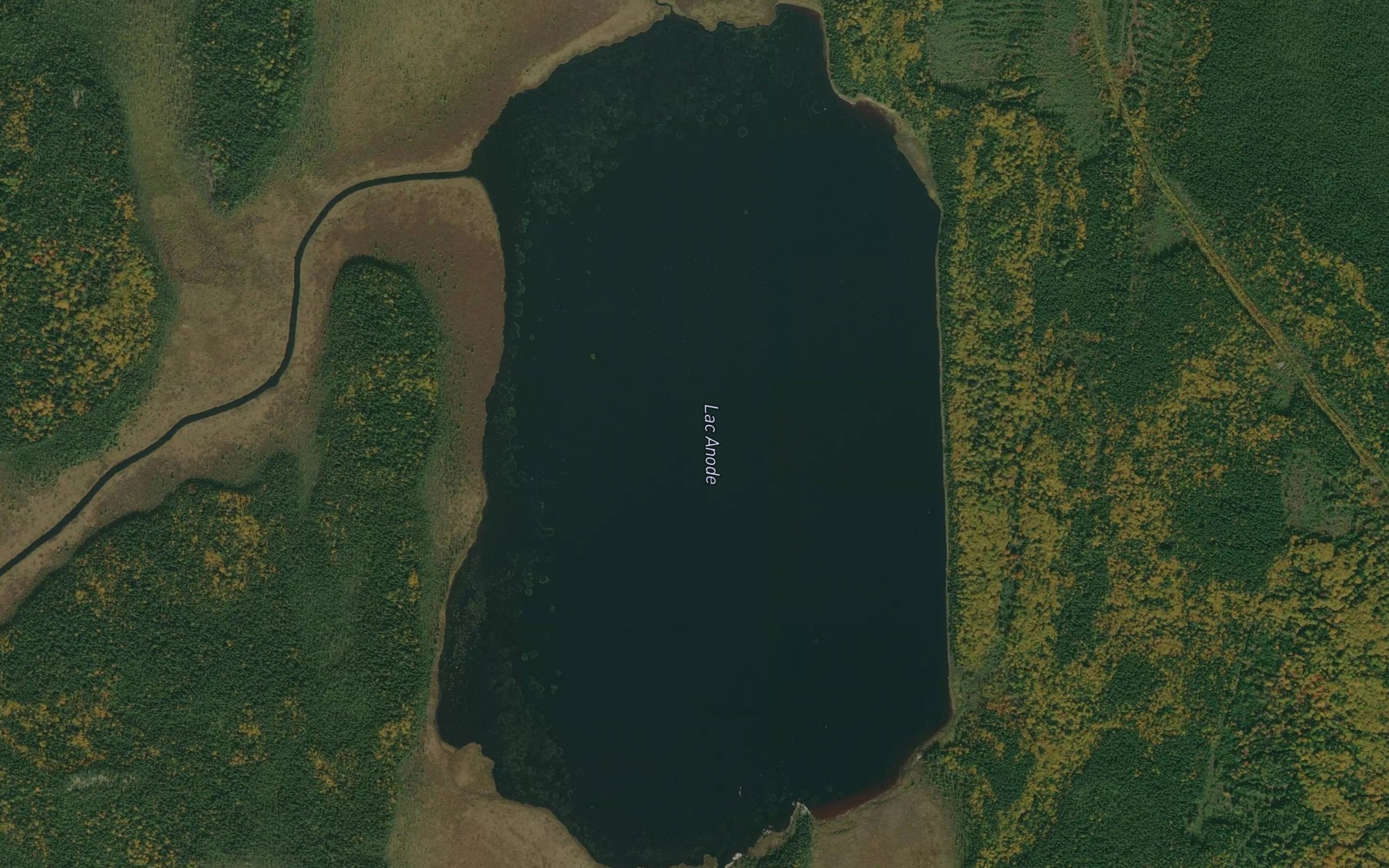 Satellite map of the Lac Anode