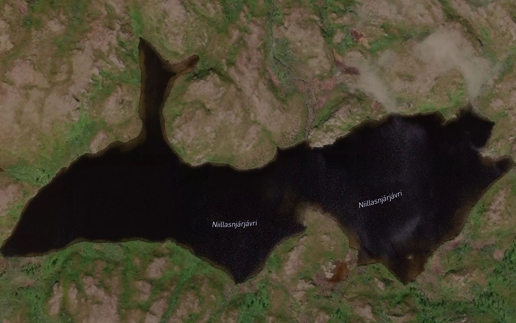 Satellite map of the Niilasnjarjavri