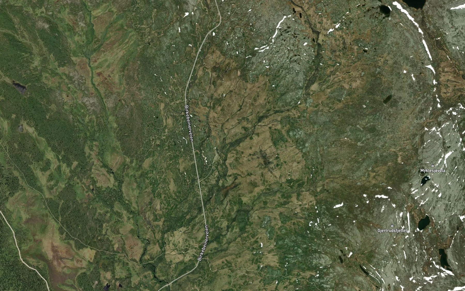 Satellite map of the Smorslaa