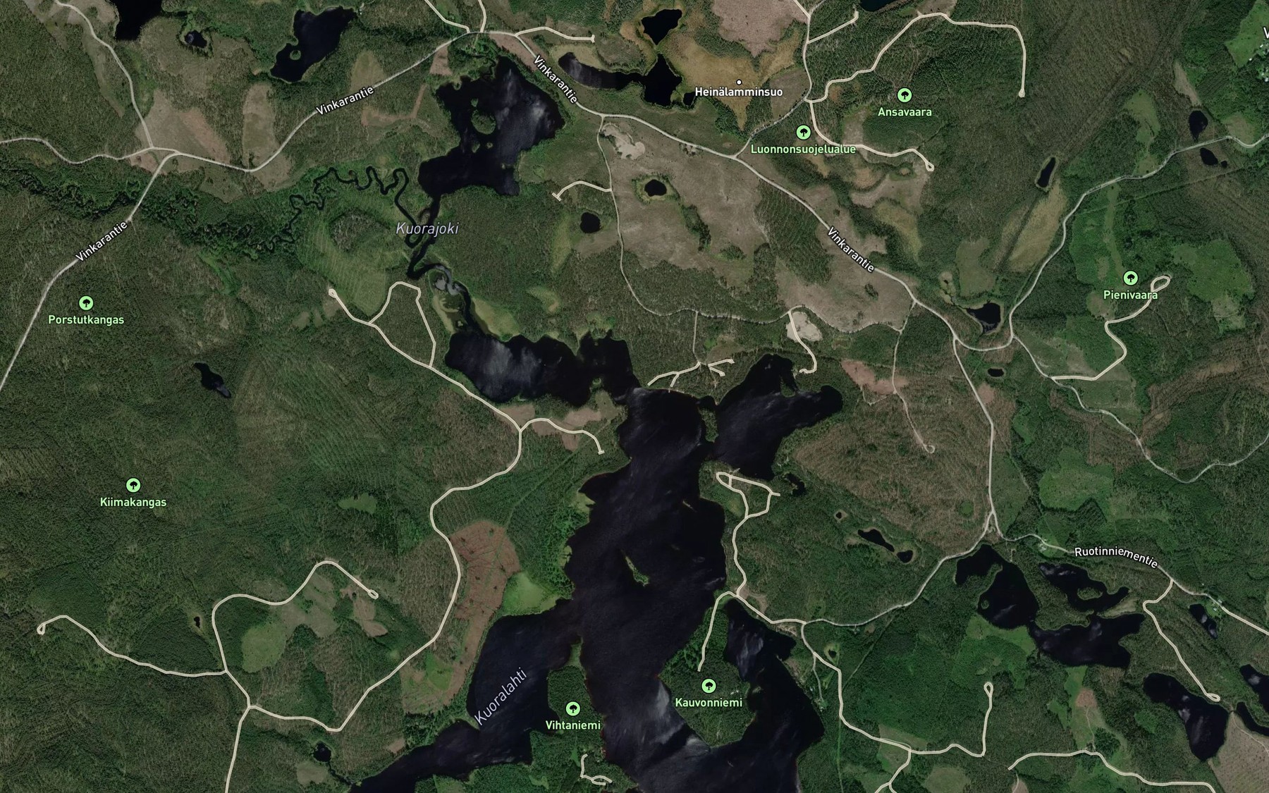 Satellite map of the Metsalamminsalmi