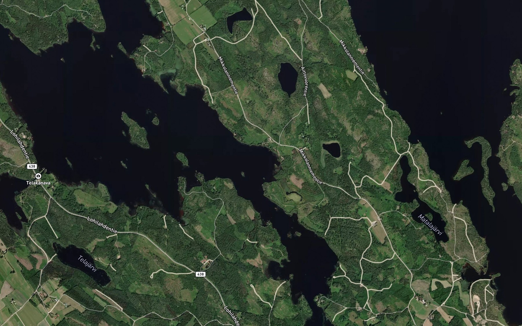 Satellite map of the Karmelahti