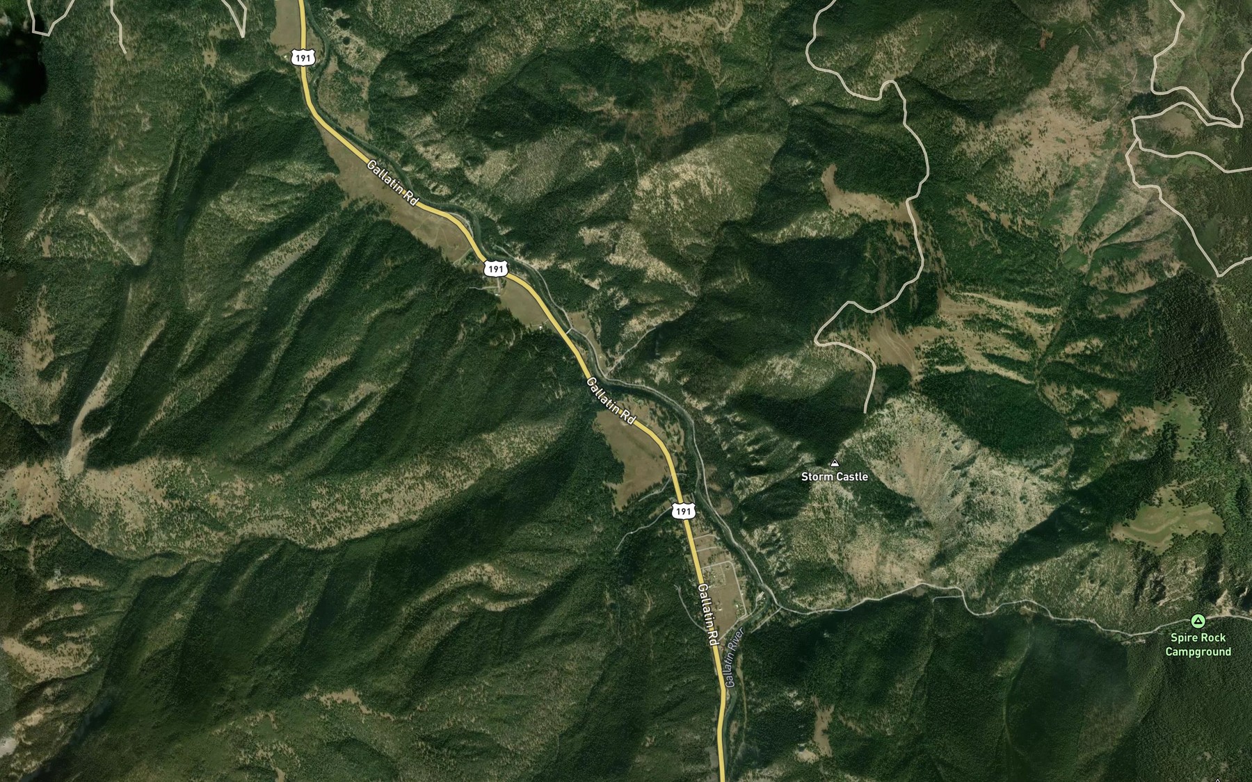 Satellite map of the Shenango Creek