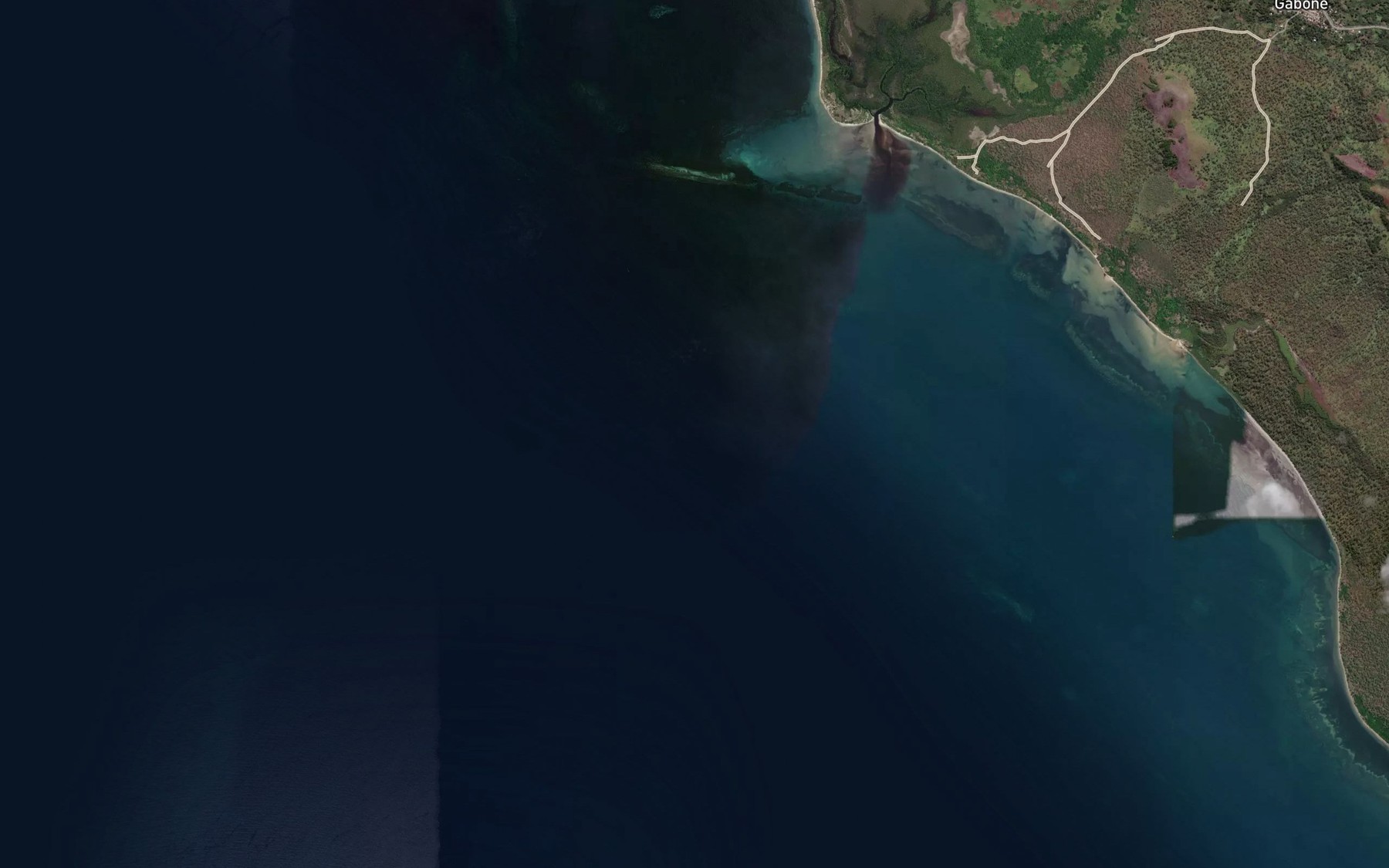 Satellite map of the Round Hill Anchorage