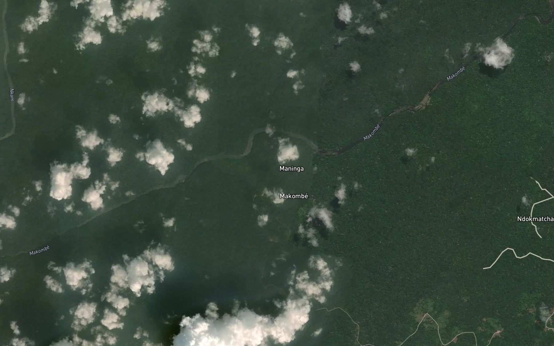 Satellite map of the Mbonge