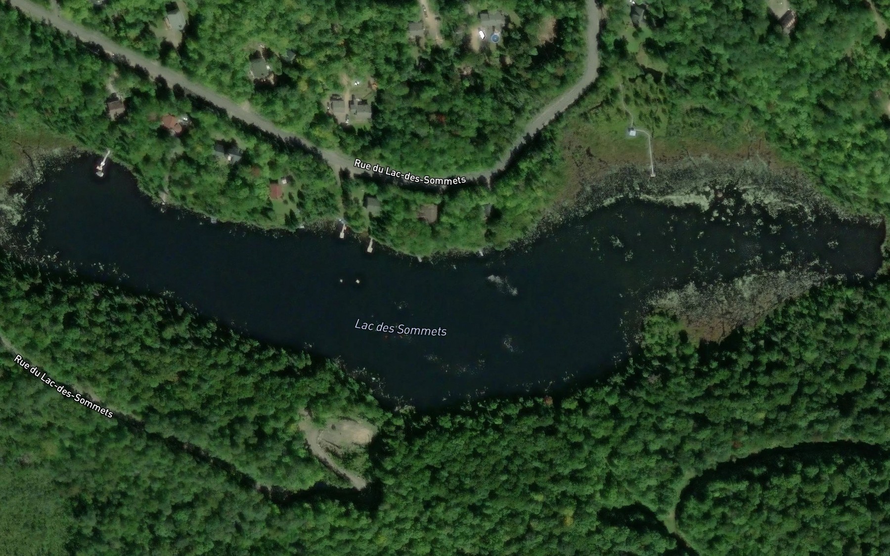 Satellite map of the Lac des Sommets