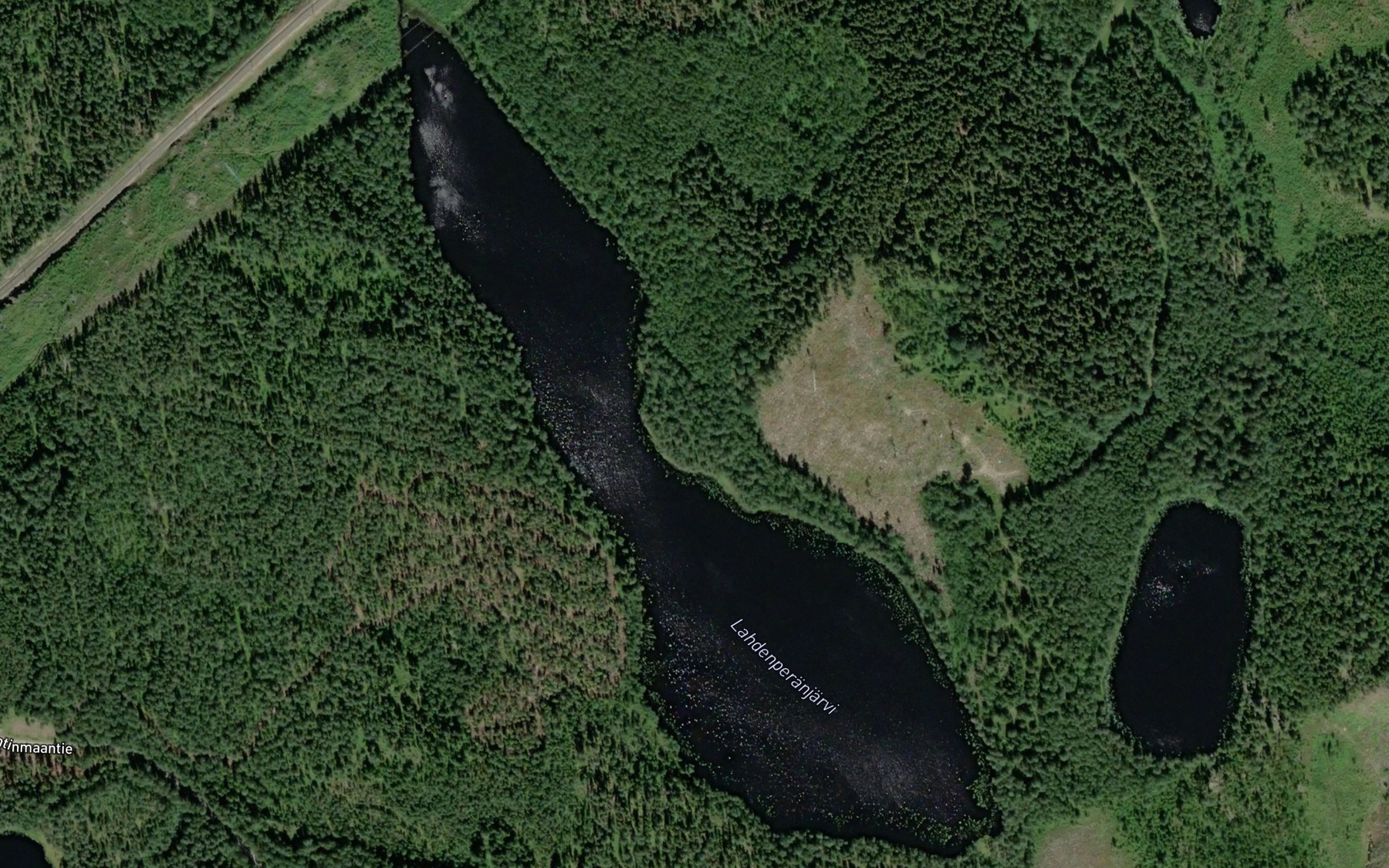 Satellite map of the Lahdenperanjarvi