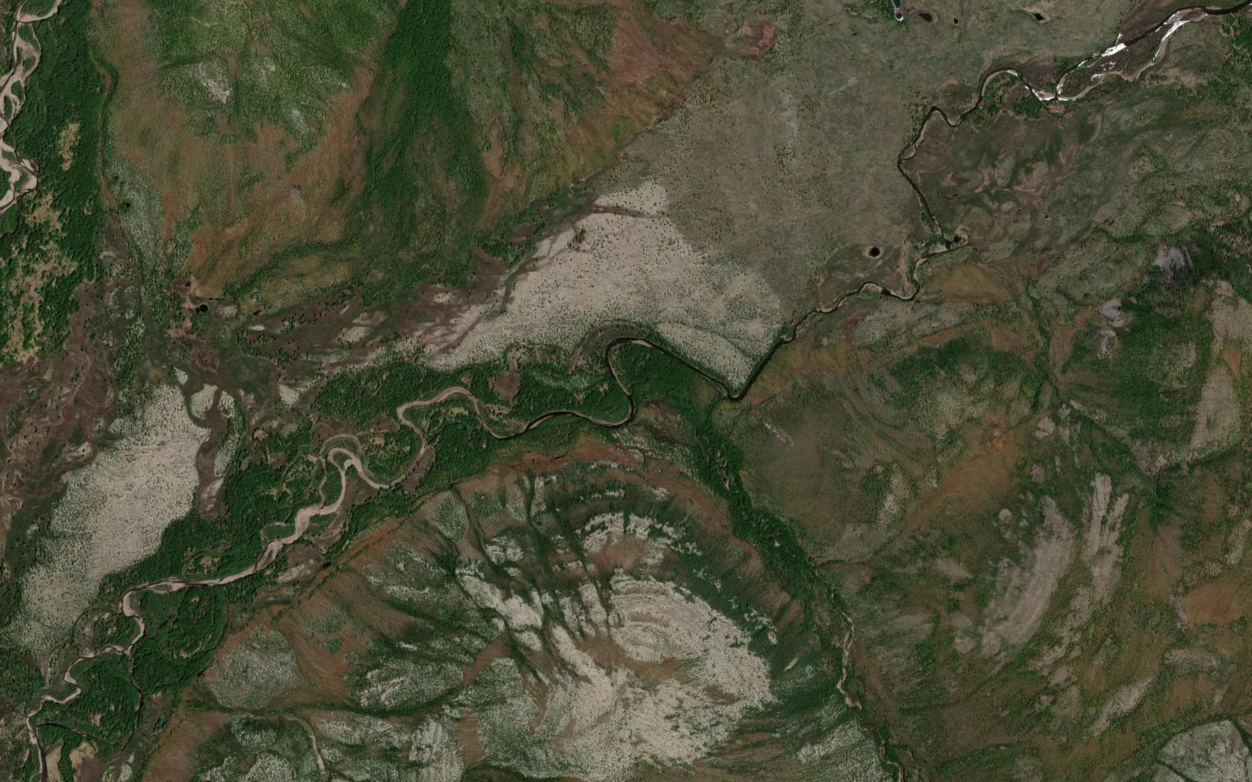 Satellite map of the Merikan