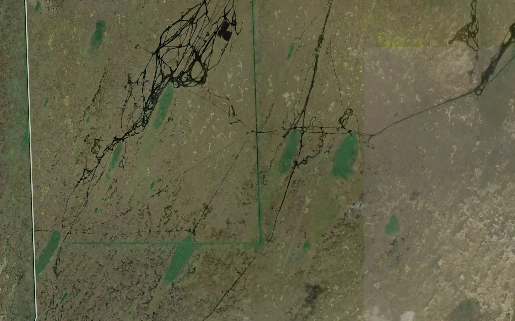 Satellite map of the Blue Shanty Canal
