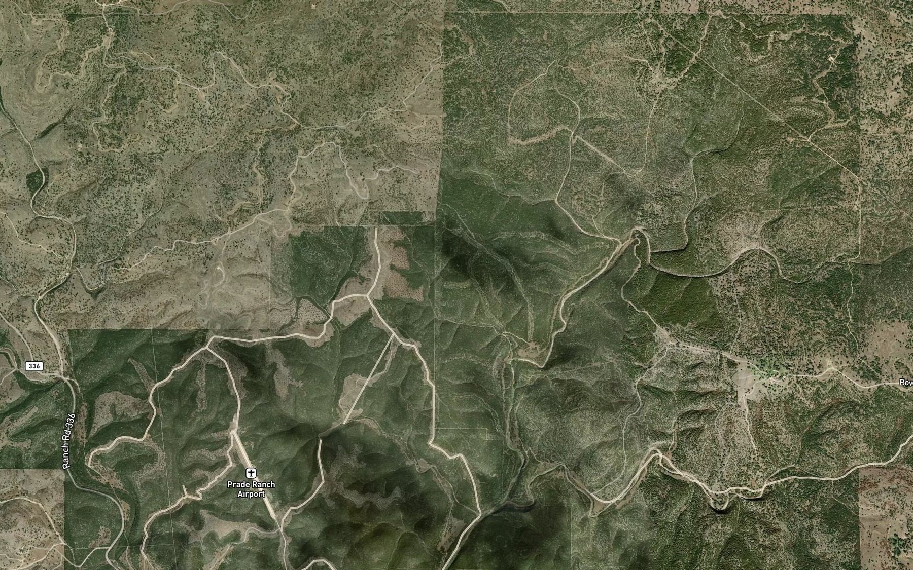 Satellite map of the Chittim Springs