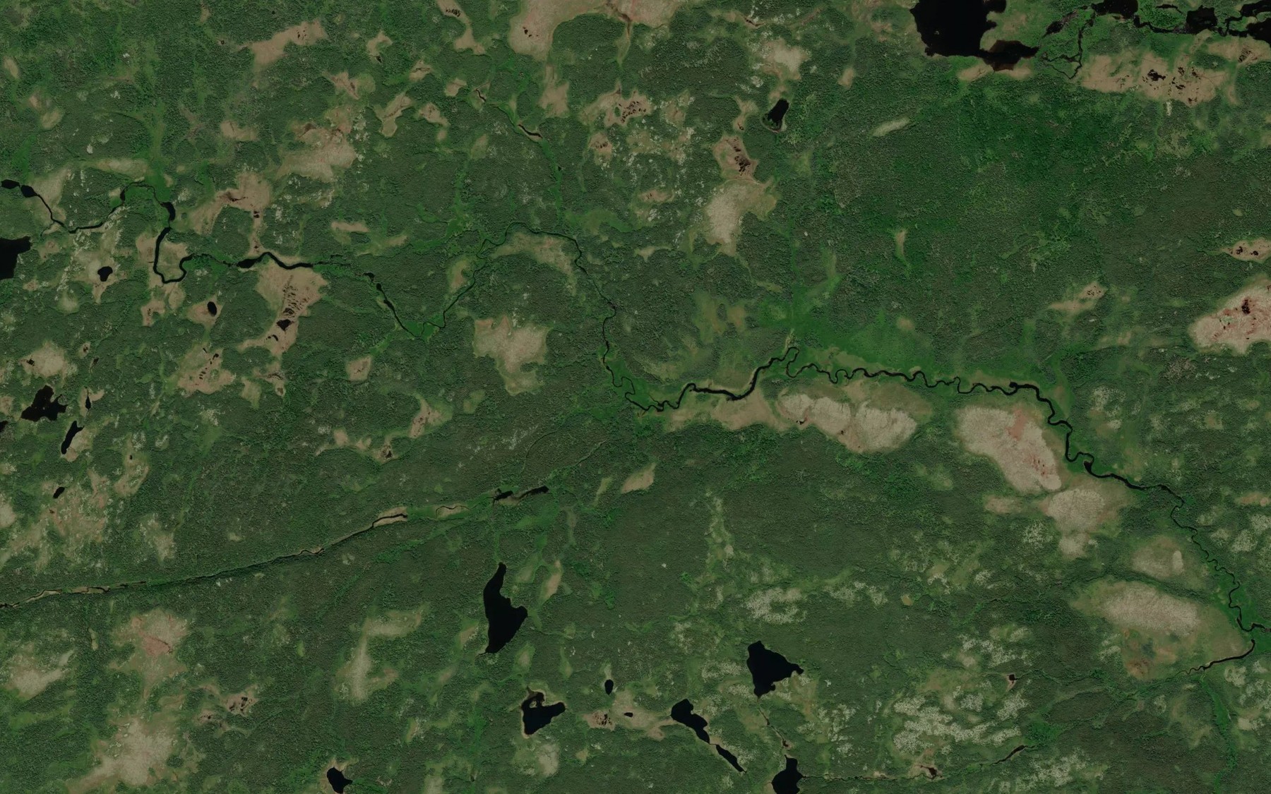 Satellite map of the Trench Brook