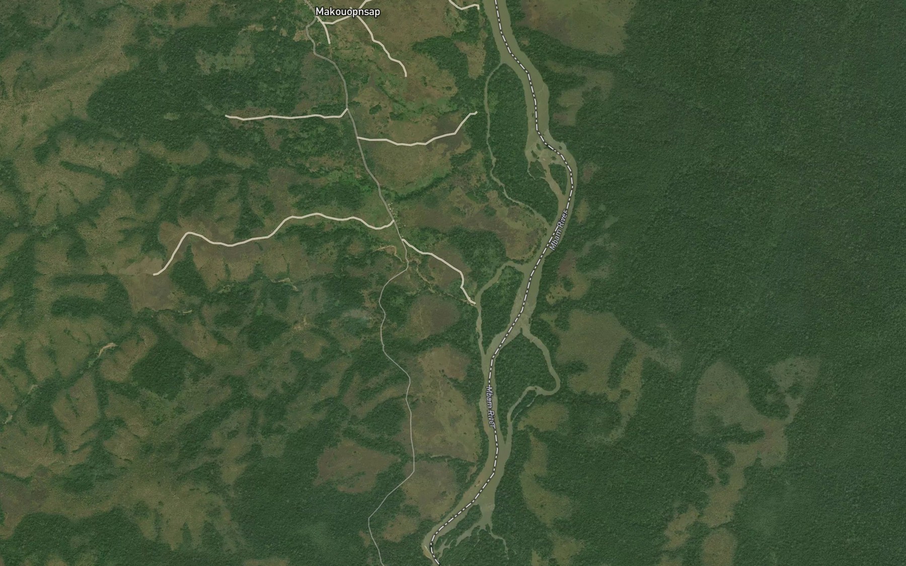Satellite map of the Kakoum