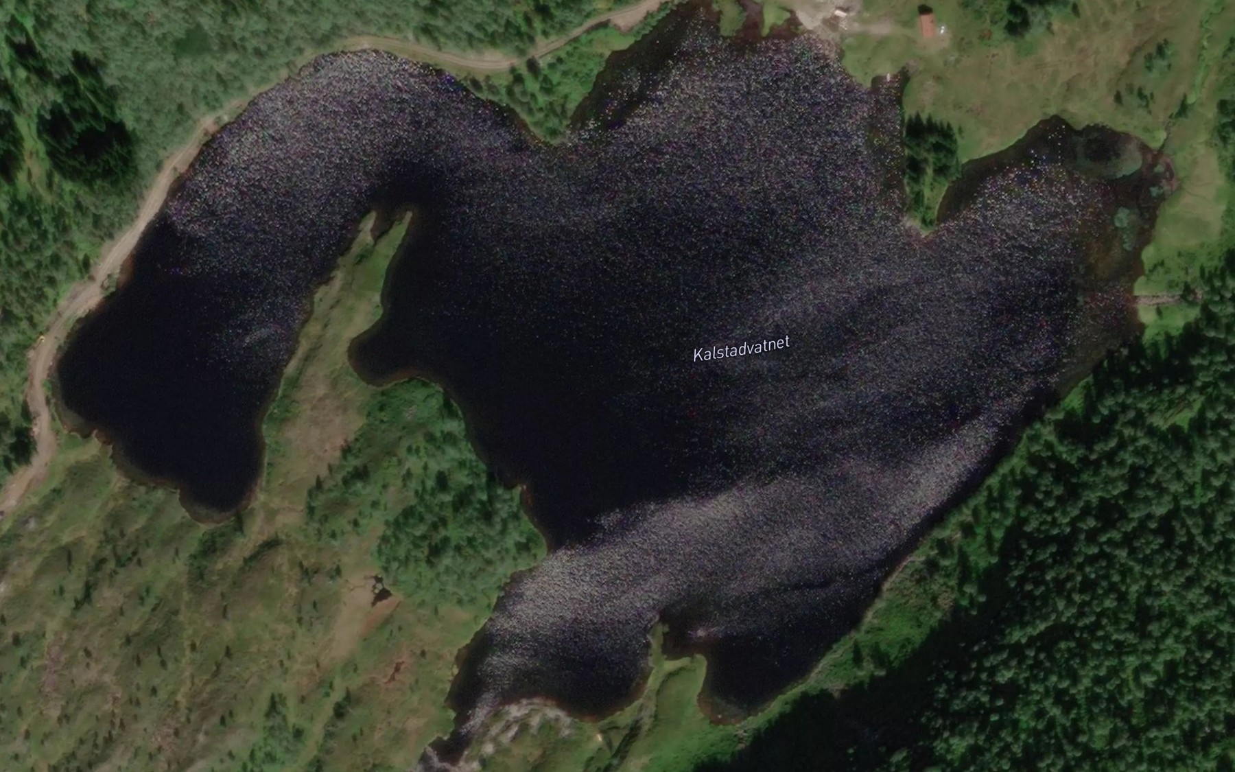 Satellite map of the Kalstadvatnet