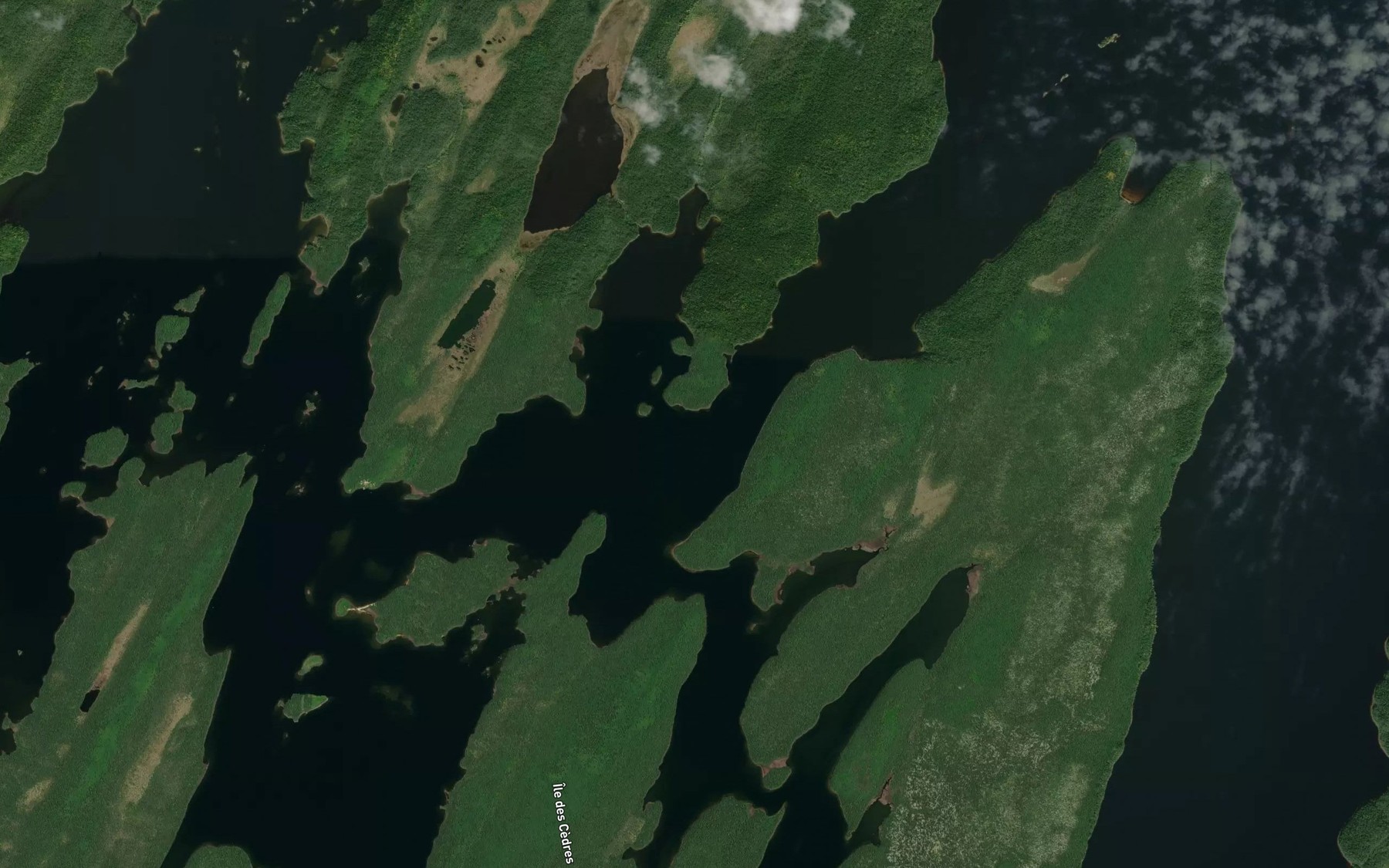 Satellite map of the Detroit Opapouchka