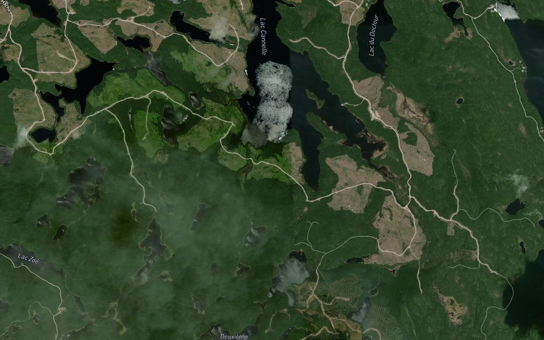 Satellite map of the Baie du Portage