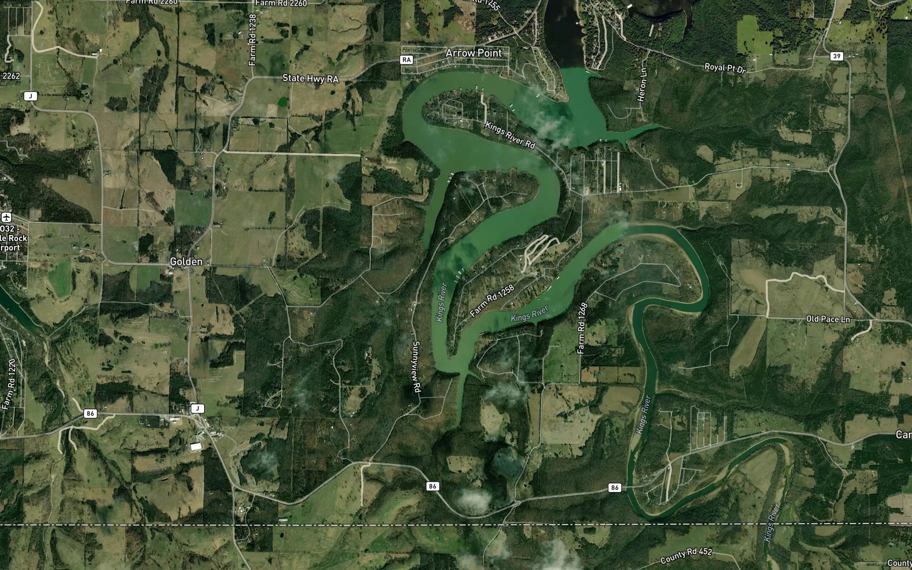 Satellite map of the Spot 7