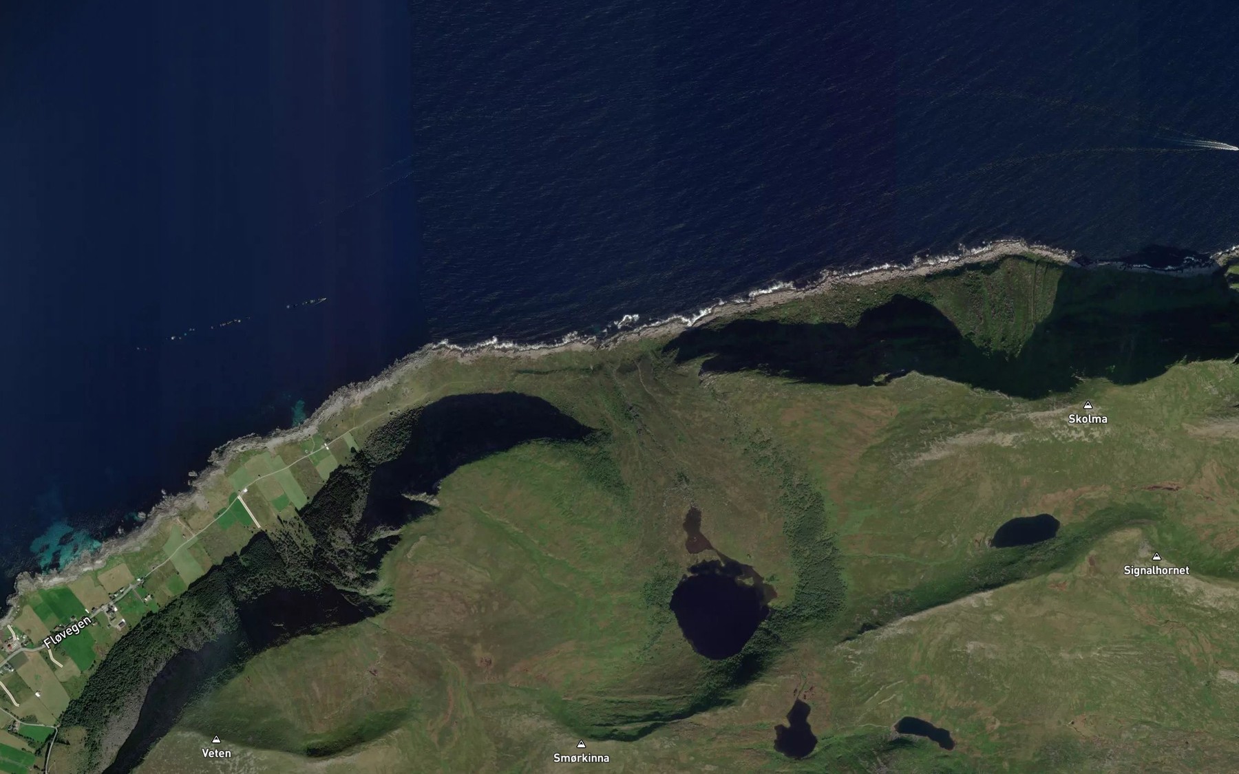 Satellite map of the Ytre Floelva