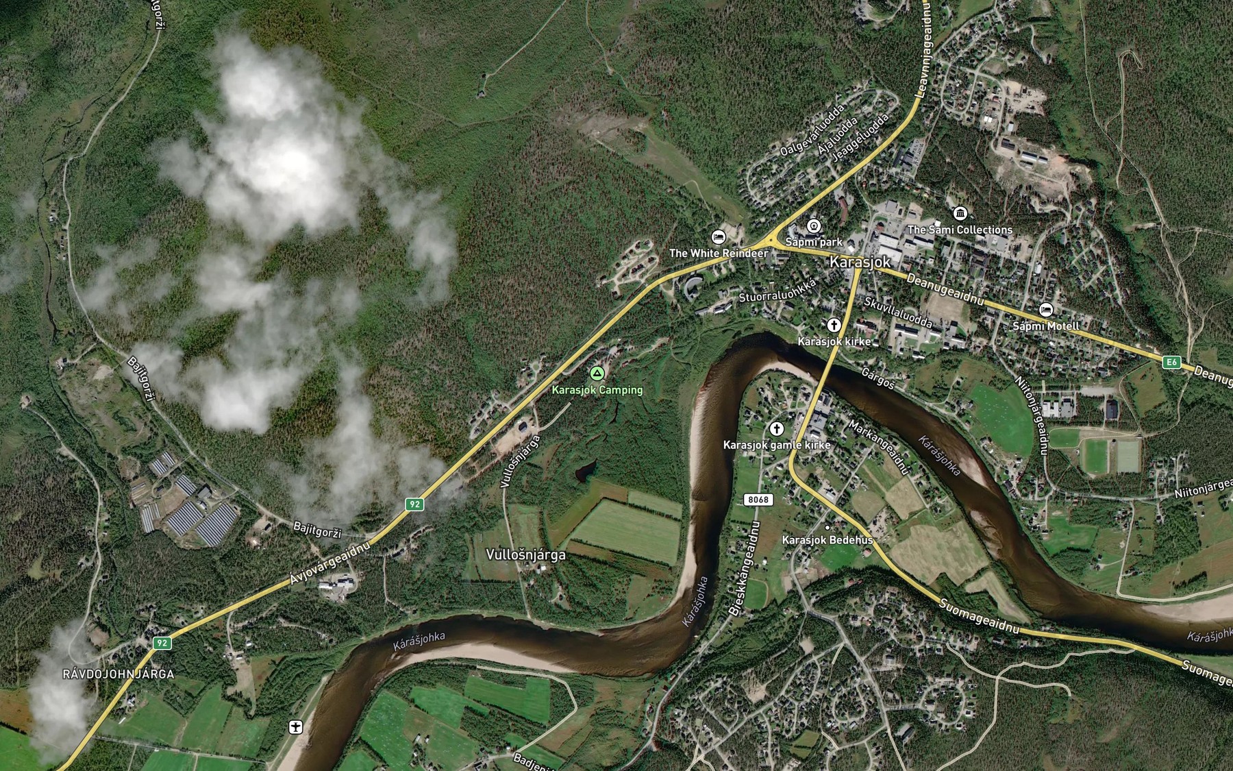 Satellite map of the Njoammilaja