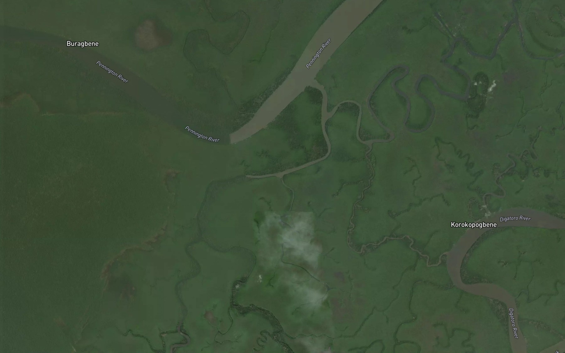 Satellite map of the Okobonanobo