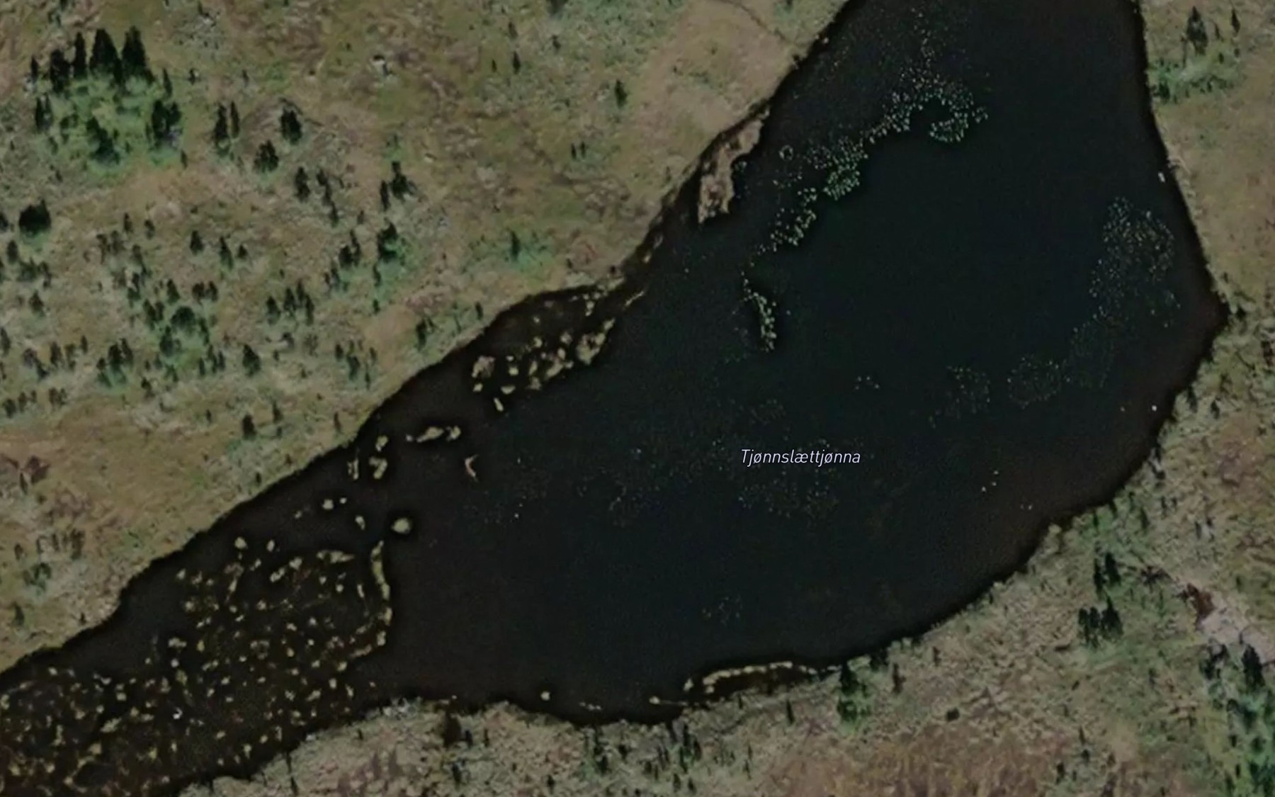 Satellite map of the Tjornslettjorna