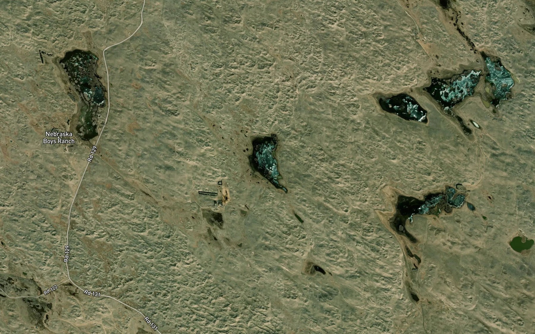 Satellite map of the Carver Lake
