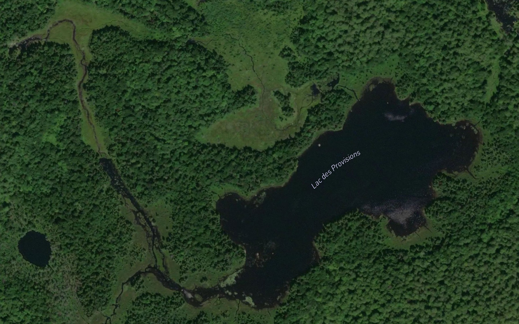 Satellite map of the Lac des Provisions