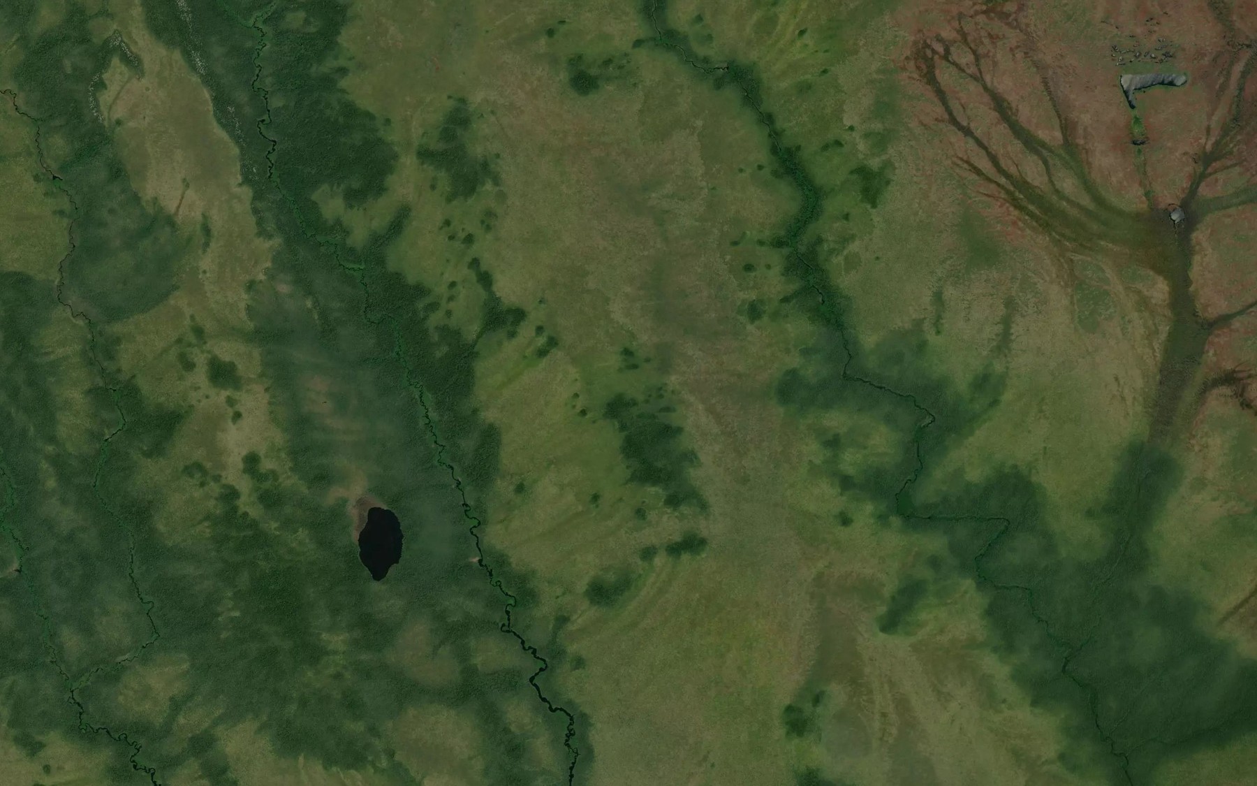 Satellite map of the Little Turcotte River