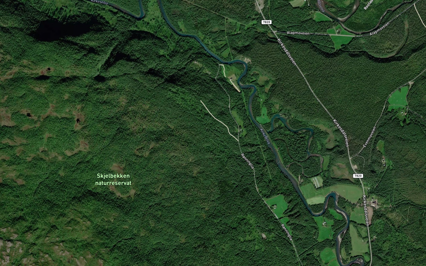 Satellite map of the Vetbekken