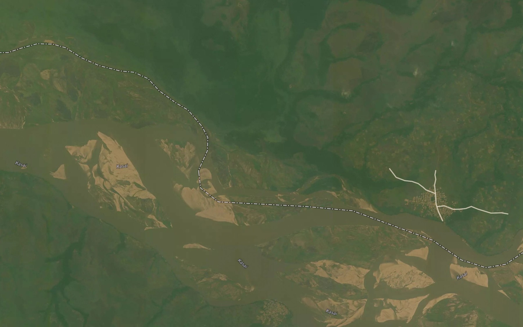 Satellite map of the Ndaru