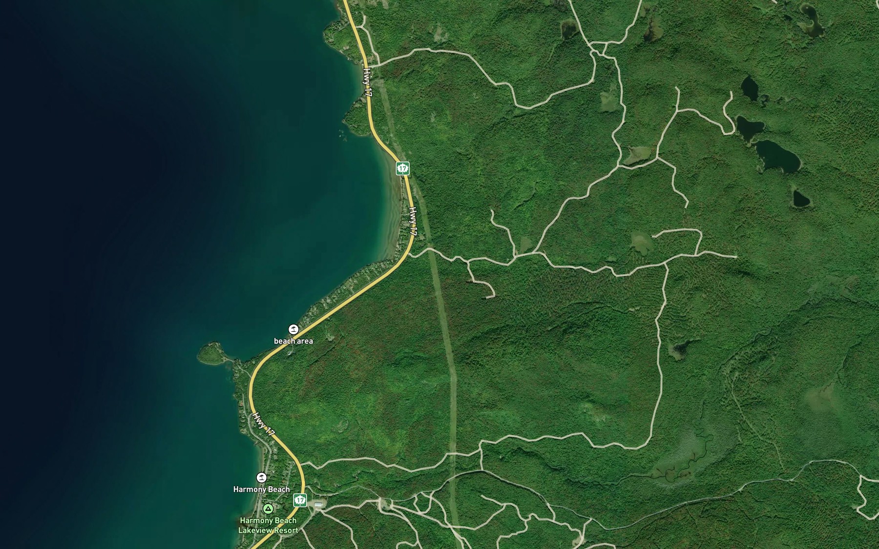 Satellite map of the Government Creek