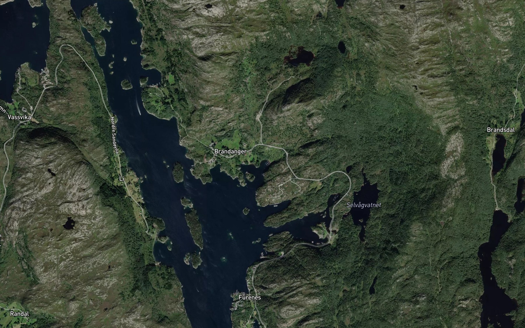 Satellite map of the Smievika