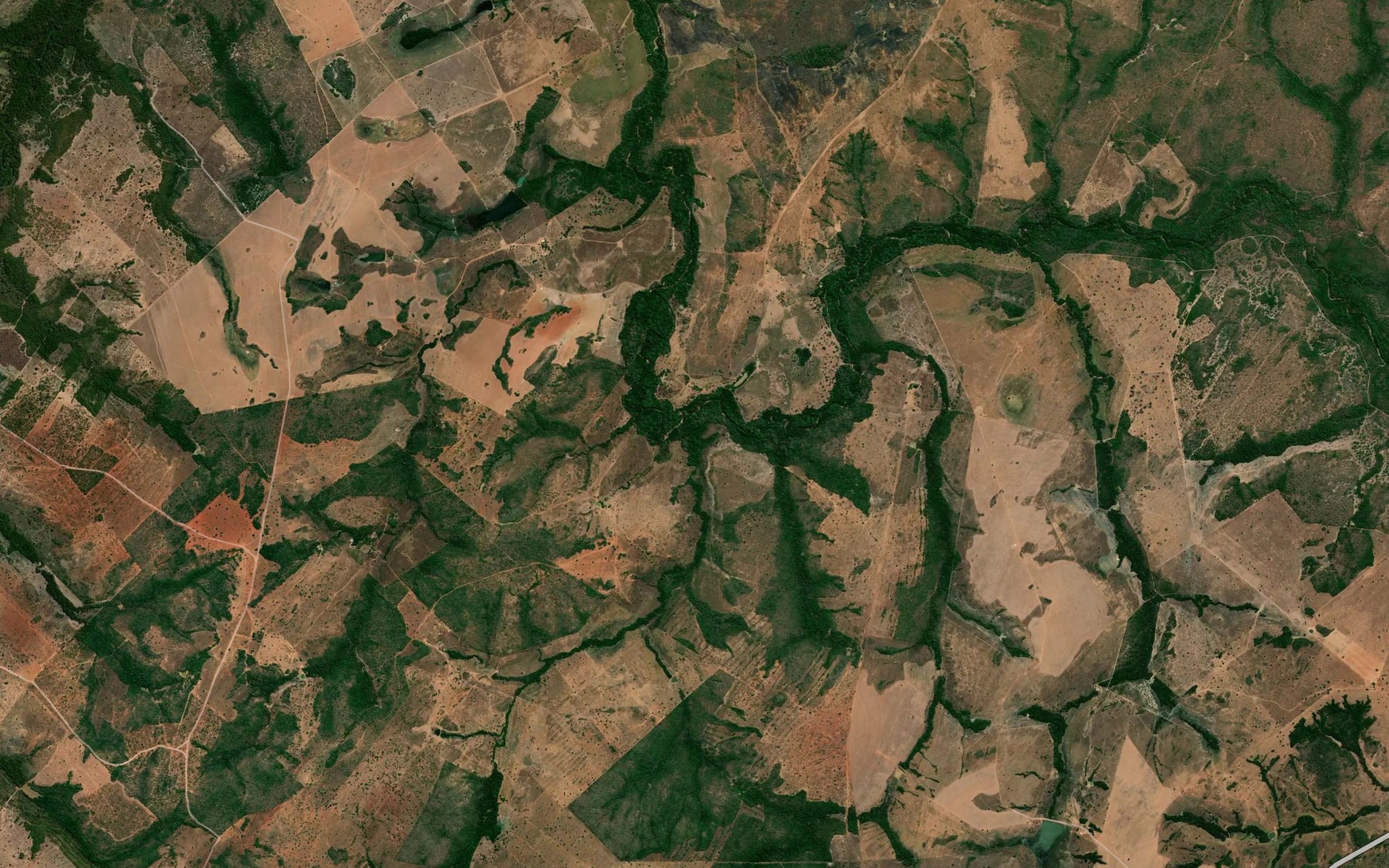 Satellite map of the Corrego Brejao