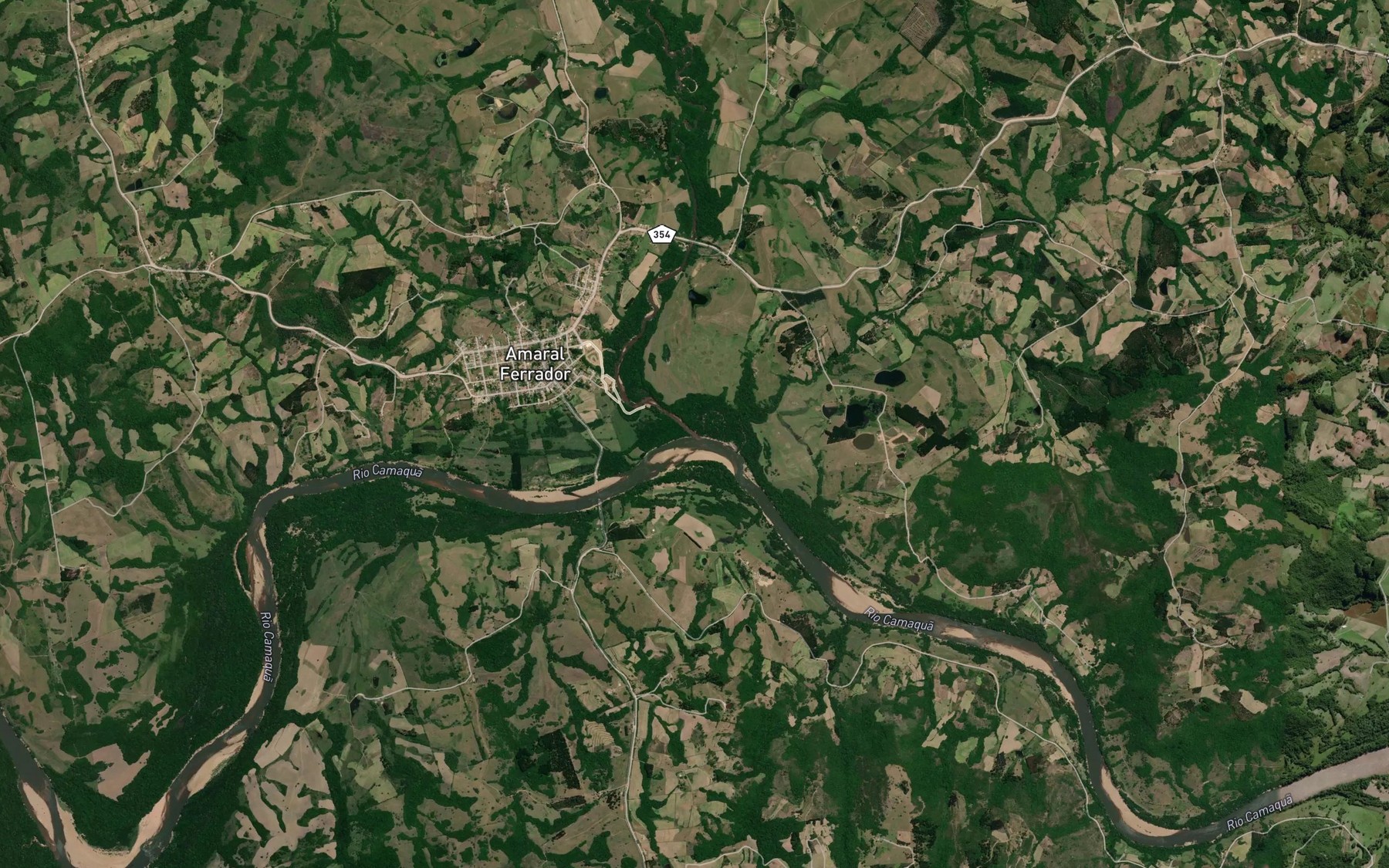 Satellite map of the Arroio Ladrao