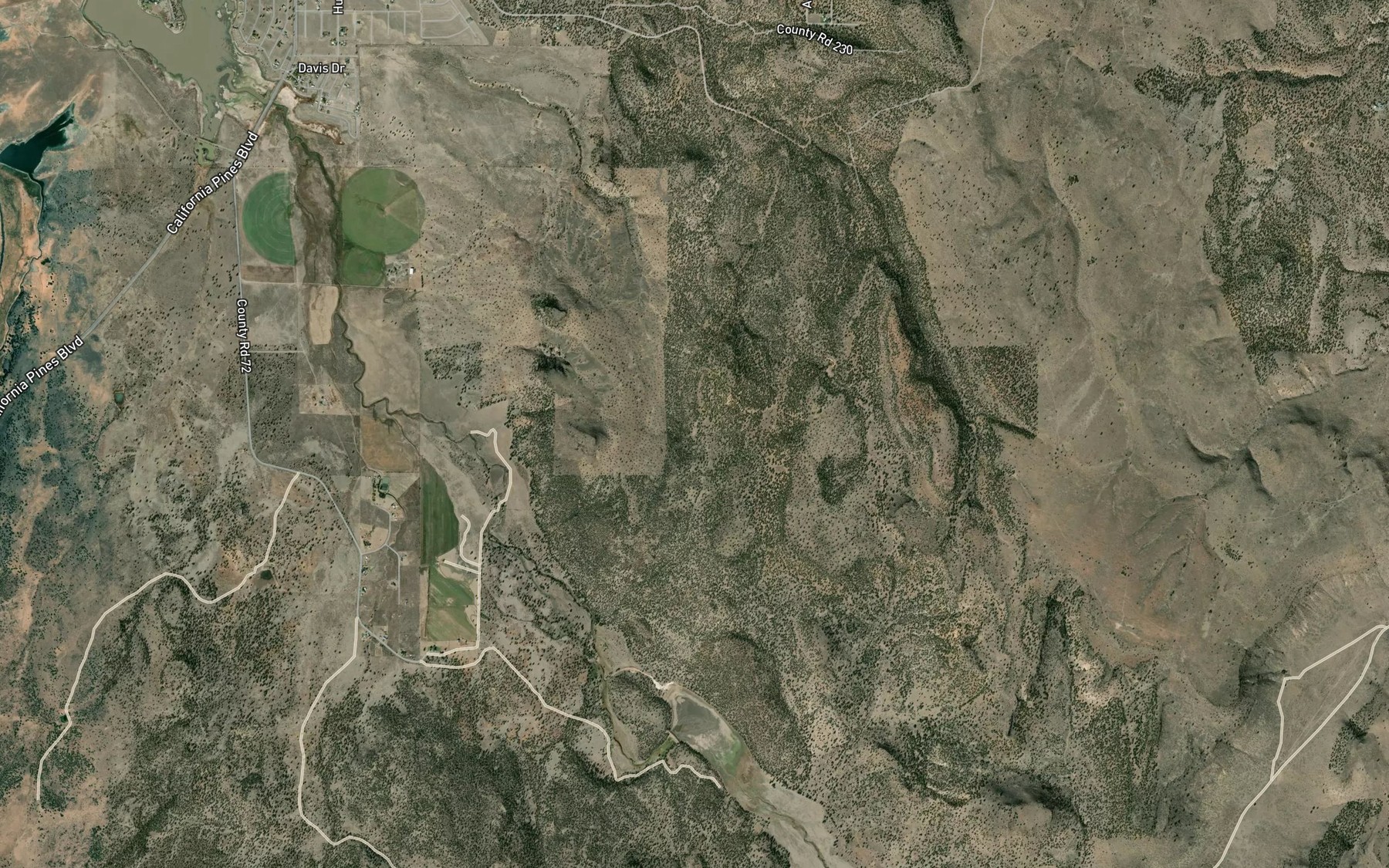 Satellite map of the Signal Reservoir