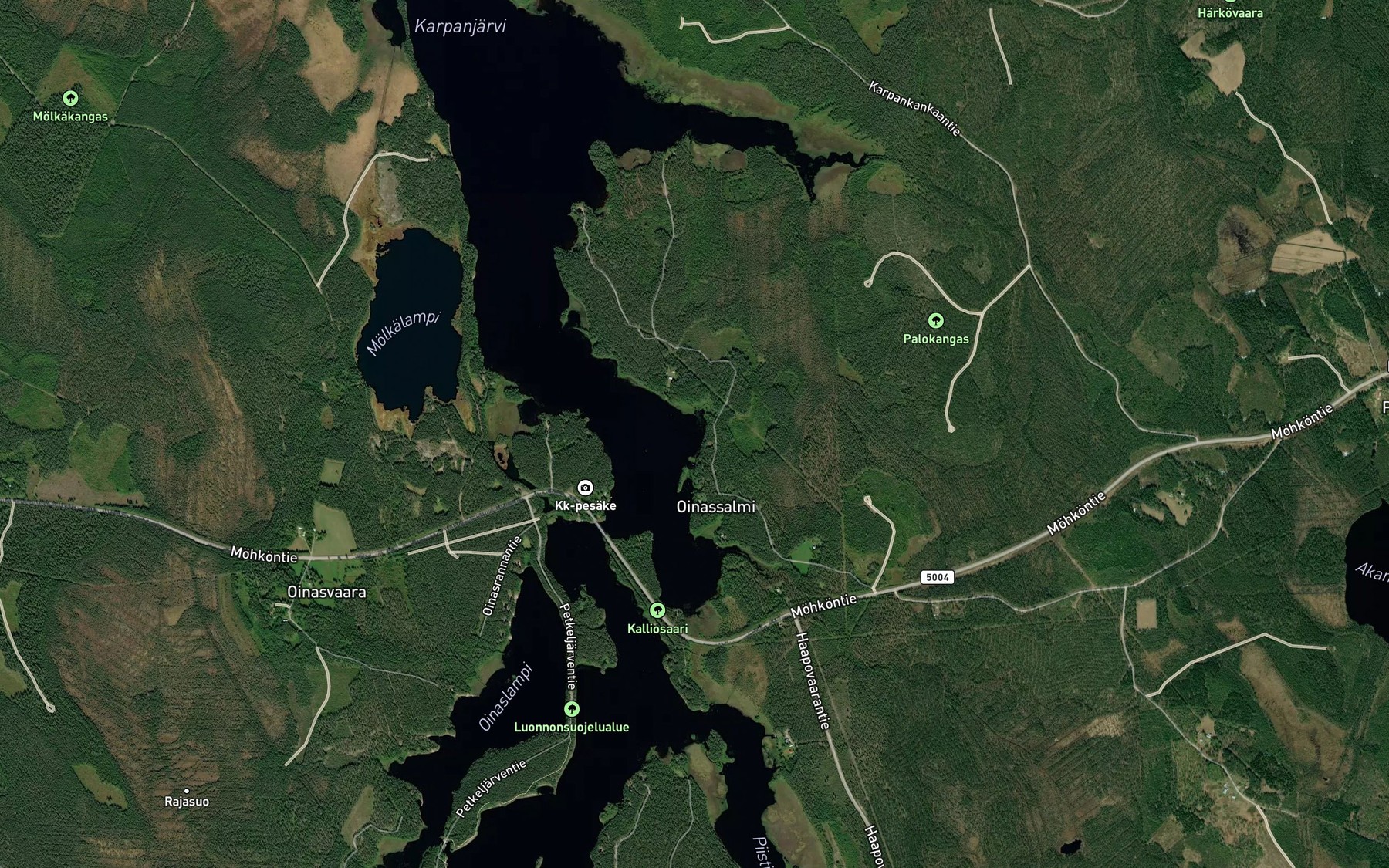Satellite map of the Lummelahti