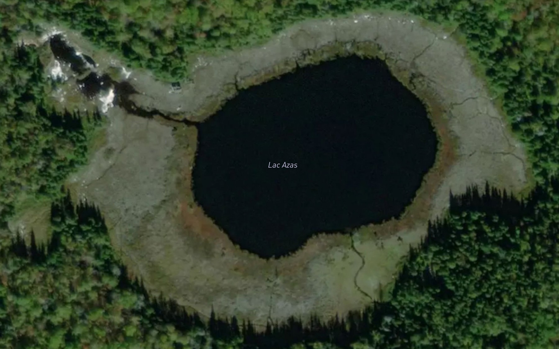 Satellite map of the Lac Azas