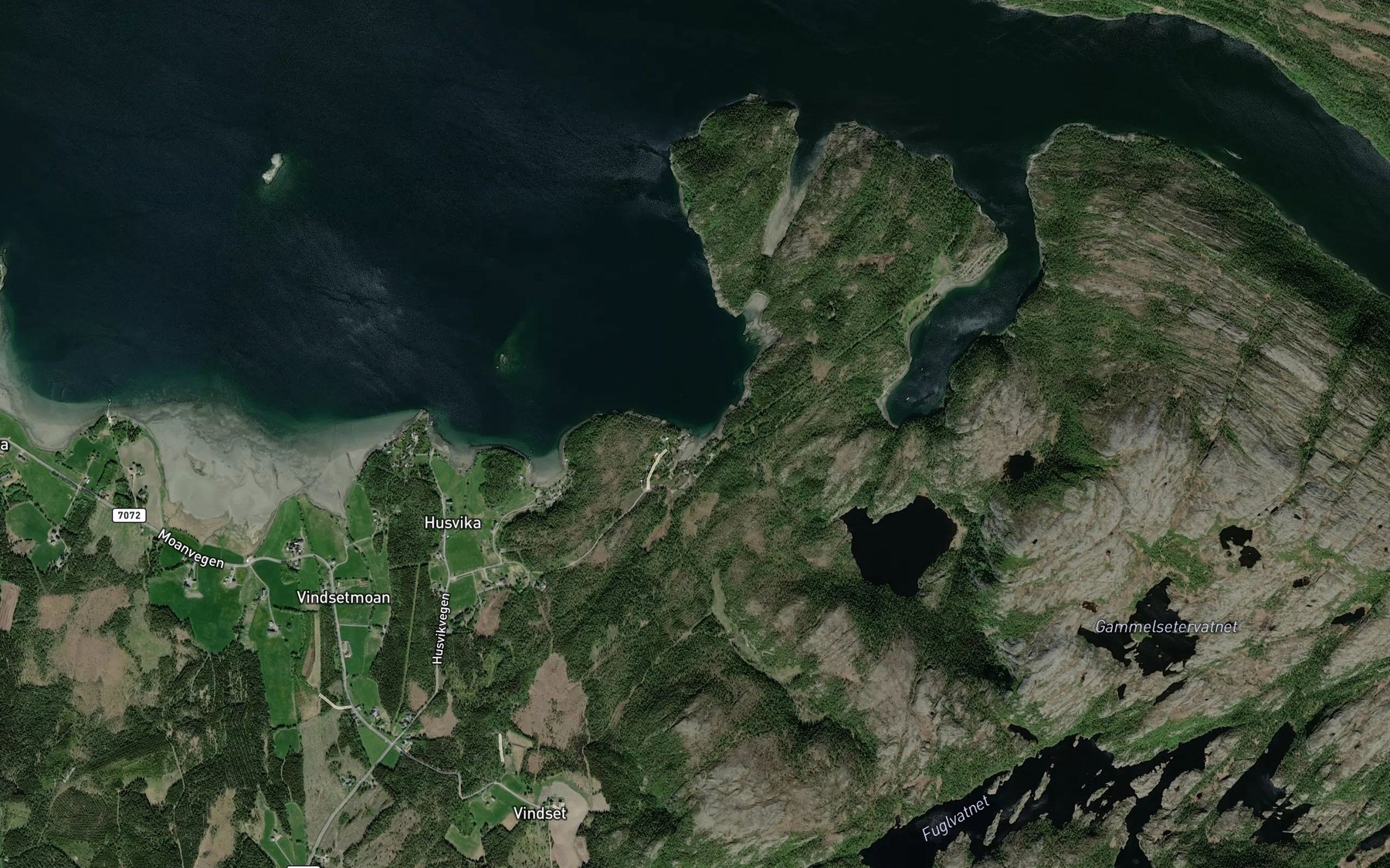 Satellite map of the Vika