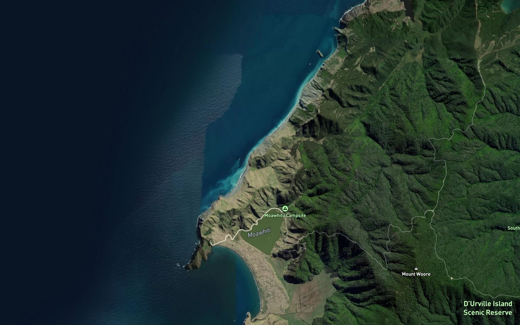 Satellite map of the Mill Stream