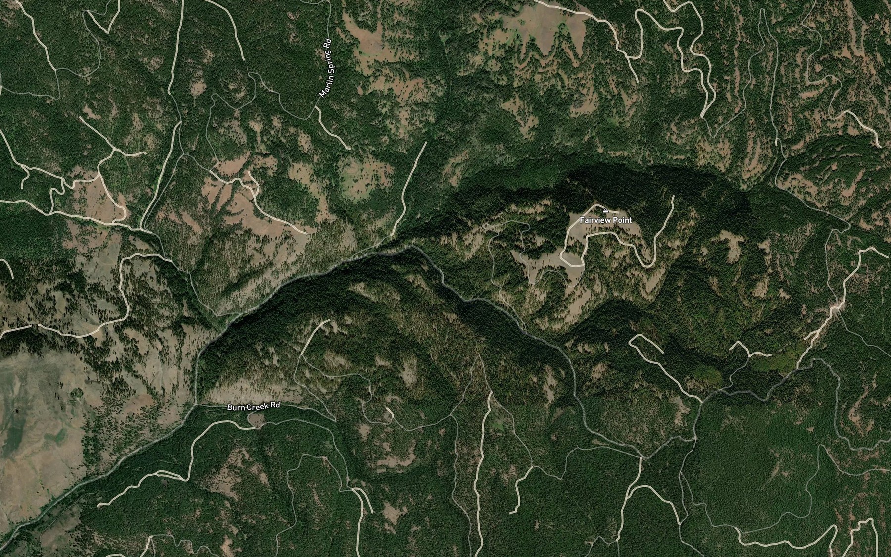 Satellite map of the Sufferin Smith Spring