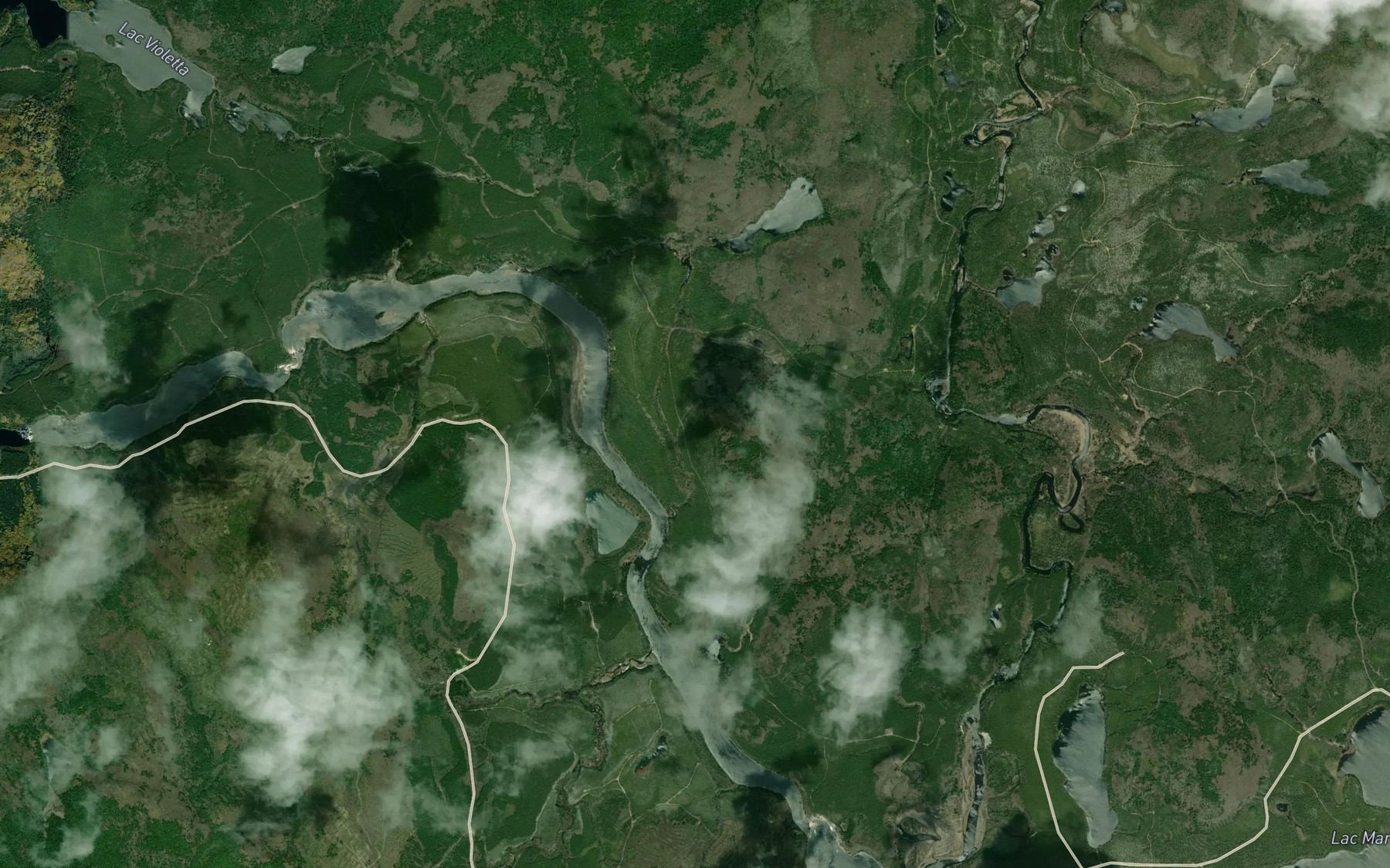 Satellite map of the Ruisseau Kakoskoskimitiw