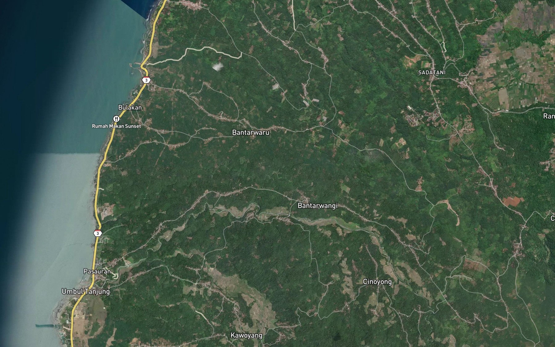 Satellite map of the Ci Sungkuy