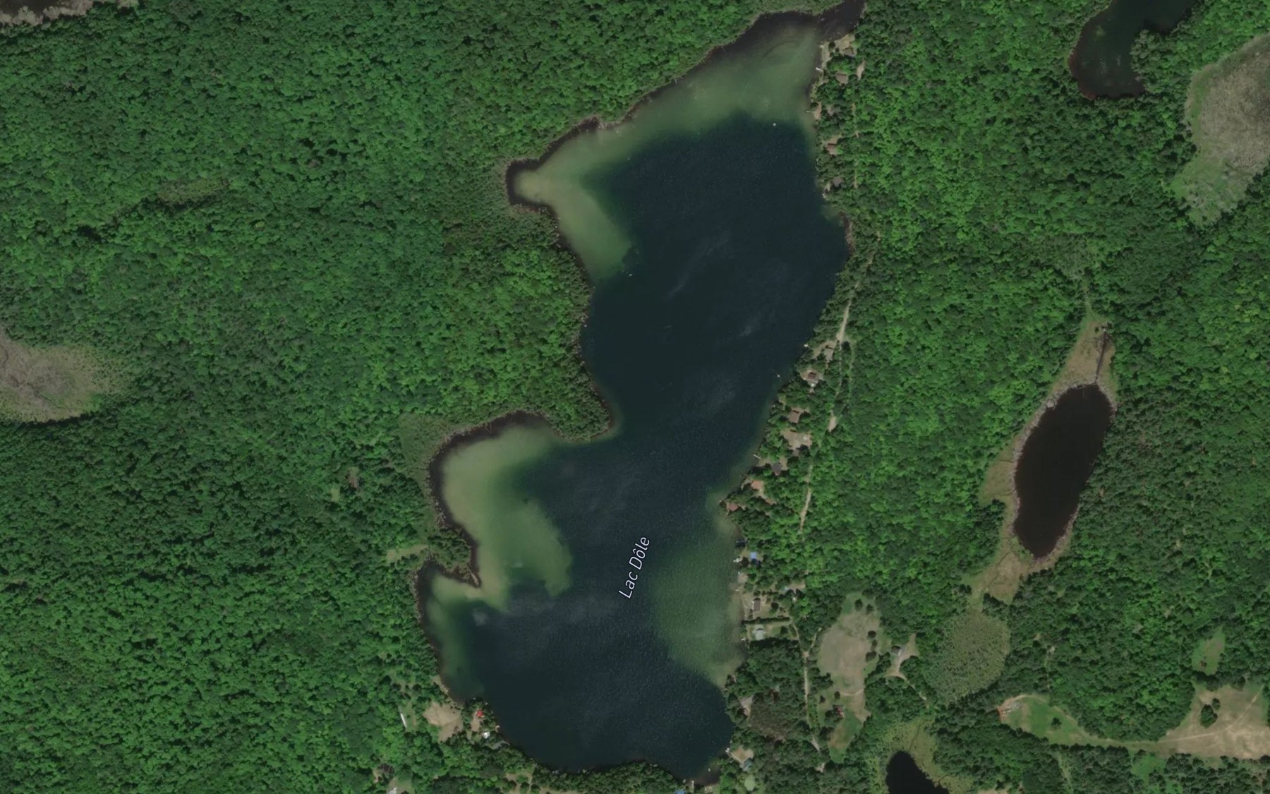 Satellite map of the Lac Dole