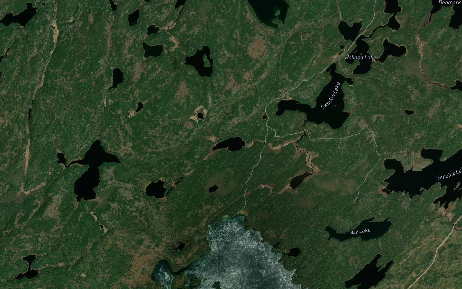 Satellite map of the Swiss Lake