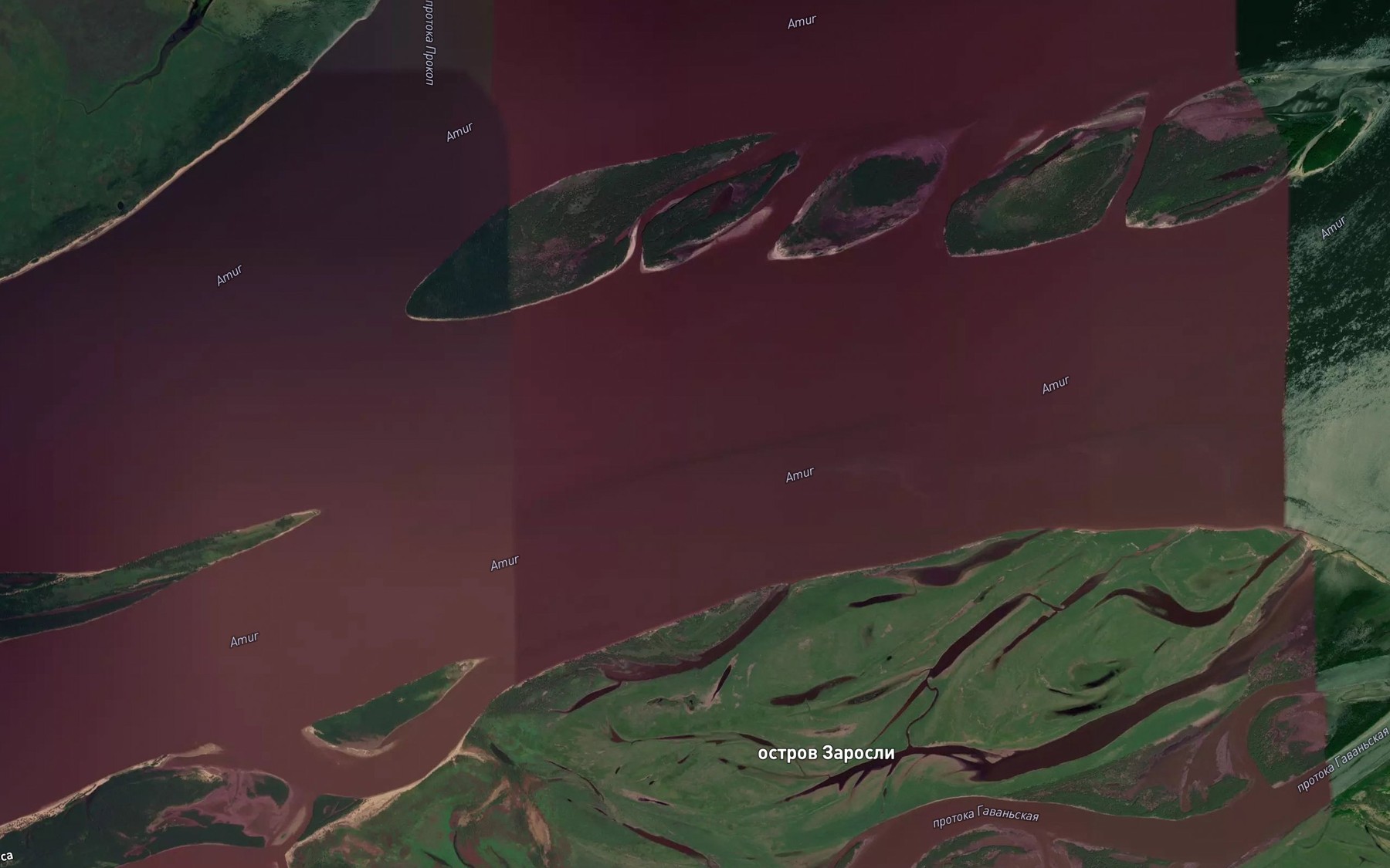 Satellite map of the Protoka Andovskiy Amur